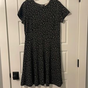 Loft//leopard midi dress